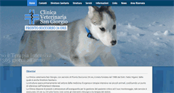 Desktop Screenshot of clinicaveterinariasangiorgio.com