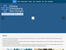 Tablet Screenshot of clinicaveterinariasangiorgio.com